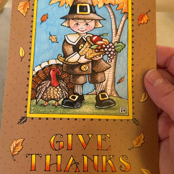 Mary Engelbreit Art Vintage Greeting Card Lot Thanksgiving 12 Cards - Picture 7 of 10
